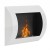 Chimenea de bioetanol Ocean blanca de pared ScandiFlames