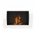 Chimenea de bioetanol Ocean blanca de pared ScandiFlames
