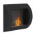 Ocean Chimenea de Bioetanol de Pared Negro ScandiFlames
