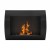 Ocean Chimenea de Bioetanol de Pared Negro ScandiFlames
