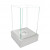 Chimenea de bioetanol Hydro de ScandiFlames con base de acero inoxidable