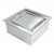 Quemador cuadrado manual de bioetanol ScandiFlames de 5 litros y 48 cm