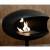 Pedestal Cocoon en negro con base negra