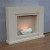 Chimenea eléctrica en blanco