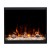 Chimenea eléctrica LED 60 sin calor, diseño empotrado de una cara