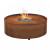 Planika Galio Fire Pit Corten Chimenea automática de gas para exteriores