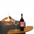 Mesa redonda en Antracita - Chimenea de gas con diseño sencillo. Exterior, Patio, Jardín.