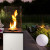 Deluxe Patio Remote exterior chimenea chimenea de gas - blanco