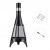 Chimenea de exterior Kuwait en color negro