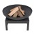 Kotka Industrial fogón negro - 80 cm de longitud para jardín o exteriores