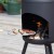 Gran chimenea de jardín Fuego, en acero con recubrimiento de polvo negro