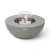 Mesa de bioetanol ROCA en color gris espacial de Elementi Fires, elegante y funcional para exteriores