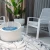 TORRE Columna de Bioetanol Blanco Crema de Elementi Fires, chimenea exterior portátil de diseño moderno