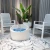 TORRE Columna de Bioetanol Blanco Crema de Elementi Fires, chimenea exterior portátil de diseño moderno