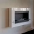 Nebraska Blanco de ScandiFlames - Chimenea bioetanol de pared