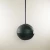 Eclipse Pendant Verde - Chimenea de bioetanol de techo moderna