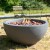 Osaka Fire Pit - Chimenea de gas para exteriores en negro y gris oscuro
