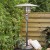 Calefactor de Patio Sargas de Sunred en gris con diseño moderno y potente calefacción de 14 kW