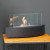 Chimenea de bioetanol de mesa ovalada en negro - ScandiFlames