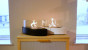 Chimenea de bioetanol de mesa ovalada en negro - ScandiFlames
