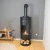 Falso conducto para chimenea de bioetanol pequeño de ScandiFlames en negro