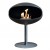 Pedestal Cocoon en negro con base negra