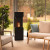 Chimenea de bioetanol portátil de Planika Fires en color negro