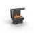 Chimenea Cool Flame 500 para empotrar en esquina derecha