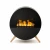 Misty de Planika. Chimenea de vapor de agua en acero negro. Para colgar o poner en el suelo