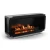Chimenea de bioetanol automática en color negro para empotrar. Puede ser modificada permitiendo convertirla en una chimenea de 1