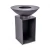 Onyx Ø80 brasero con parrilla y almacenamiento de leña  