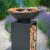 Onyx Ø80 brasero con parrilla y almacenamiento de leña  