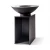 Onyx Ø80 brasero con parrilla y almacenamiento de leña  