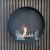 Chimenea de bioetanol con un diseño redondo único. Chimenea de bioetanol.