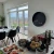 Chimenea bioetanol circular para pared