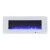 Azurite 127 cm - Chimenea eléctrica de pared en blanco