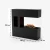 Chimenea híbrida Schiller Pocket – Negro
