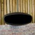 Negro UFO-60 Biochimenea con forma redonda colgada de techo. Elegante y moderna. Color negro