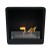 Chimenea de bioetanol negra de pared con bordes redondeados de ScandiFlames