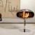 Cocoon Pedestal bio fire in steel 
