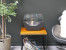 Chimenea de bioetanol pequeña y curva en negro ScandiFlames