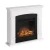 Chimenea eléctrica Helmi de TAGU en color blanco