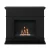 Chimenea de bioetanol Lønstrup Negra con acabado elegante y diseño compacto