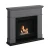 Chimenea de bioetanol Lønstrup Gris con diseño moderno y elegante