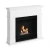 Chimenea de bioetanol Lønstrup Blanca con diseño elegante y funcional