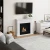 Chimenea de bioetanol Lønstrup Blanca con diseño elegante y funcional
