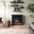 Chimenea de bioetanol Skagen Negra, diseño moderno y compacto