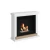 Chimenea de bioetanol Skagen Blanca con diseño minimalista