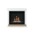 Chimenea de bioetanol Skagen Blanca con diseño minimalista