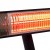 Calefactor de patio eléctrico de suelo 1500 W, GT, negro